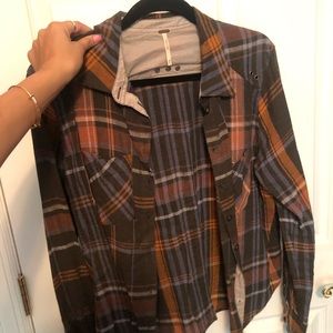 Plaid button down